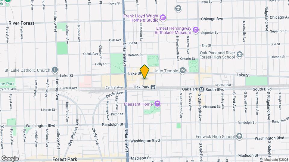 112 N Marion St, Unit 01 Map and Location Details