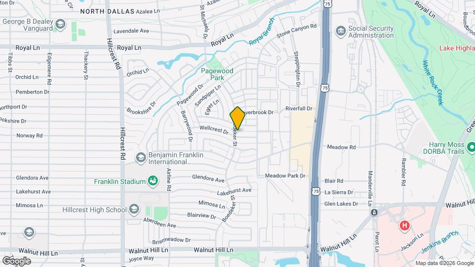 7507 Wellcrest Dr Map and Location Details