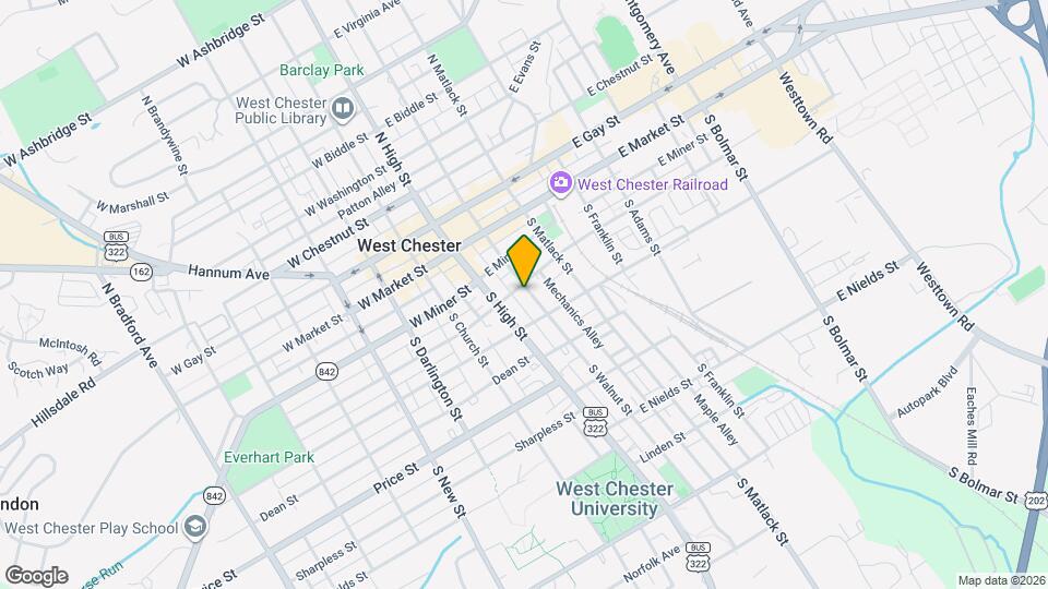 206 S Walnut St, Unit 2 Map and Location Details