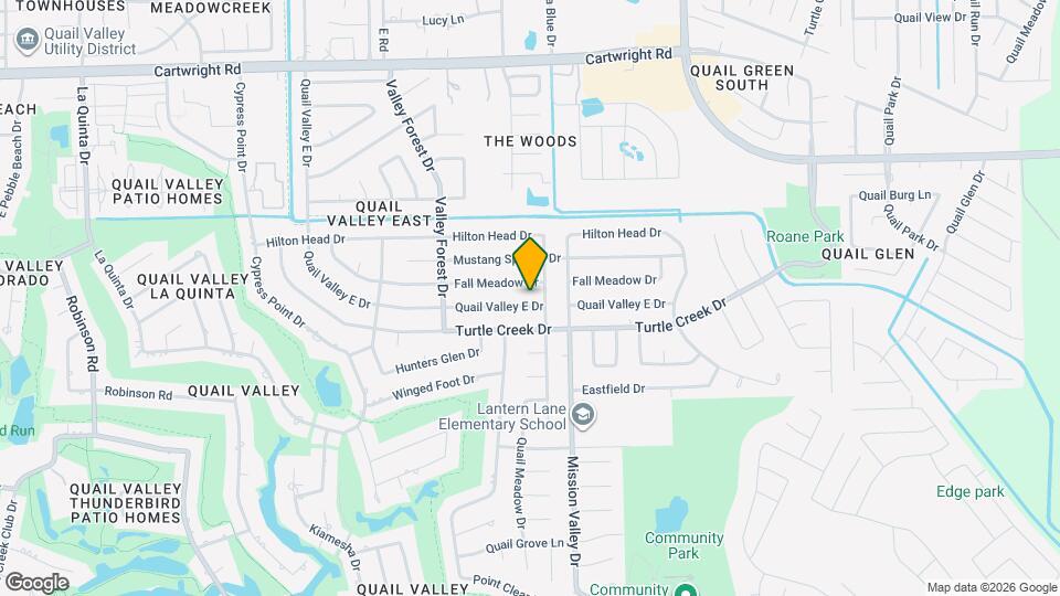 2010 Quail Valley East Dr Map and Location Details