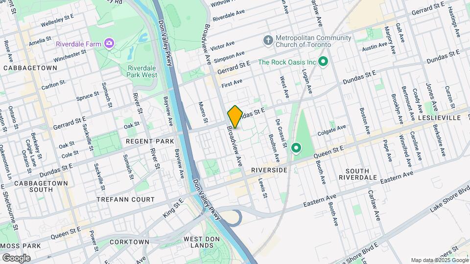 219 Broadview Ave Map and Location Details