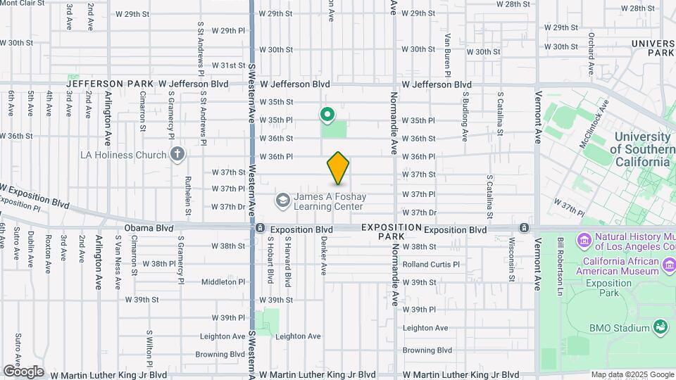 1519 W 37th Pl Mapa y Detalles de la Ubicación