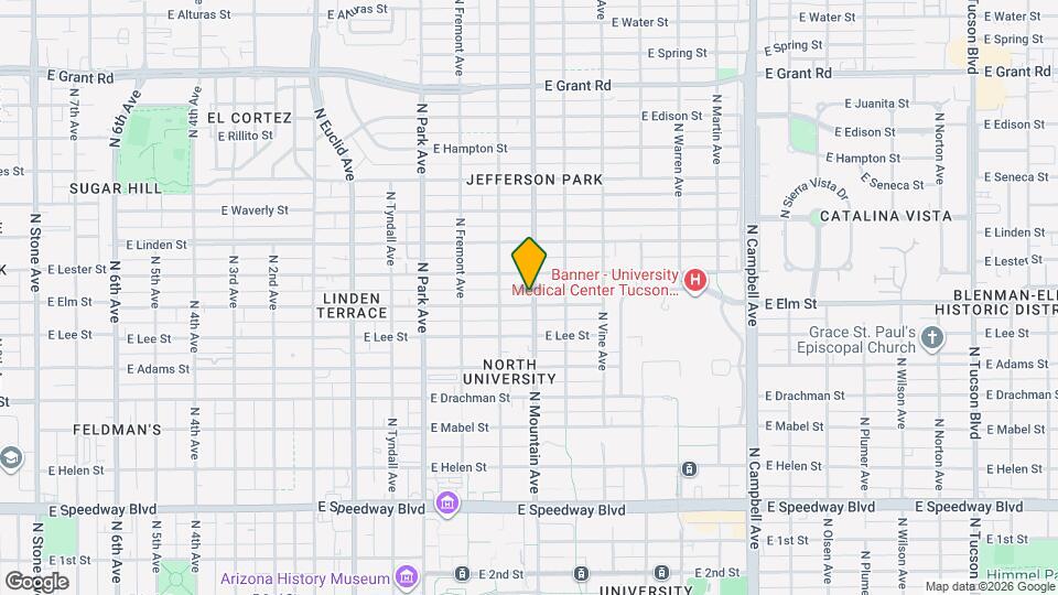 1711 N Mountain Ave Map and Location Details