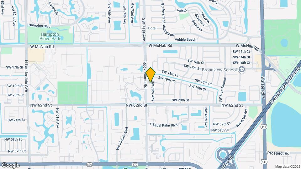 1951 SW 70th Way Map and Location Details