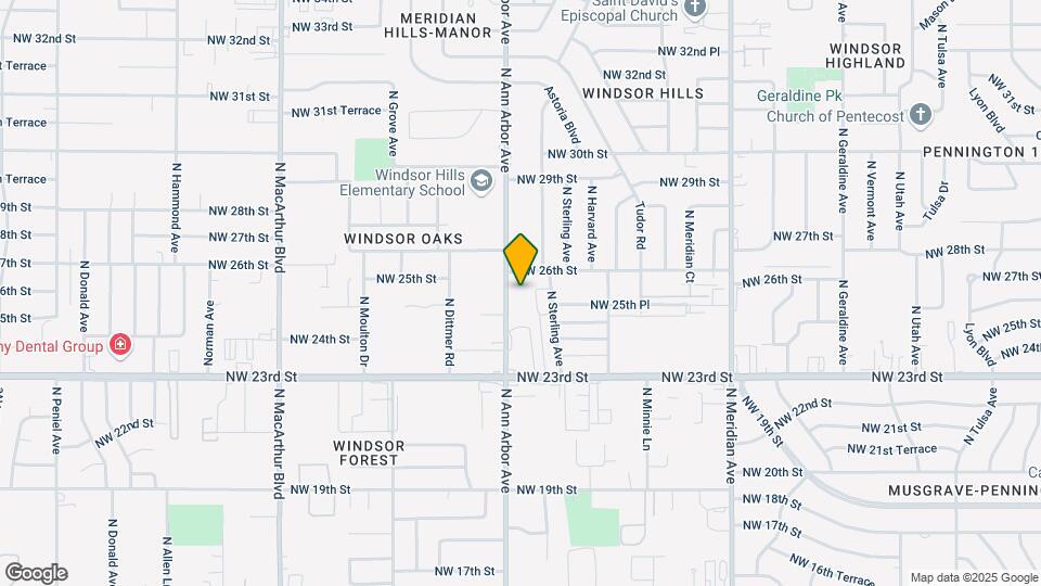 2612 N Ann Arbor Ave Map and Location Details