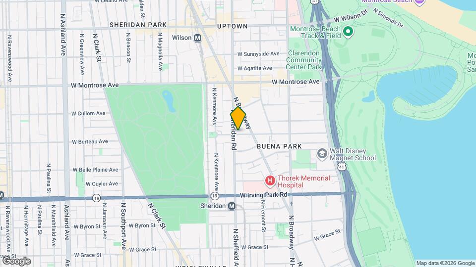 4215 N Sheridan Rd, Unit G Mapa y Detalles de la Ubicación