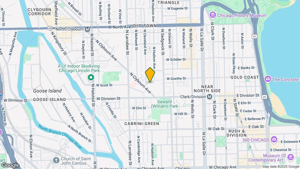 1261 N Cleveland Ave Mapa y Detalles de la Ubicación