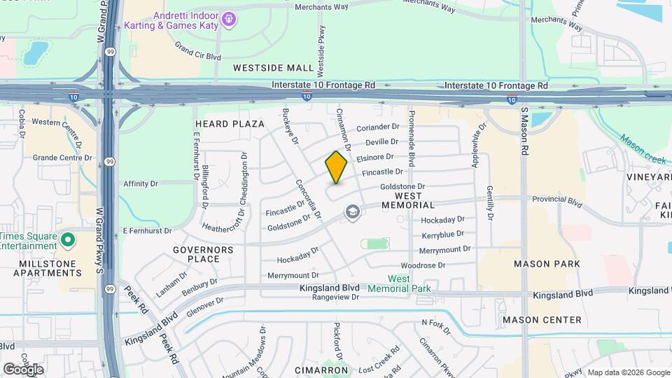 22607 Fincastle Dr Map and Location Details