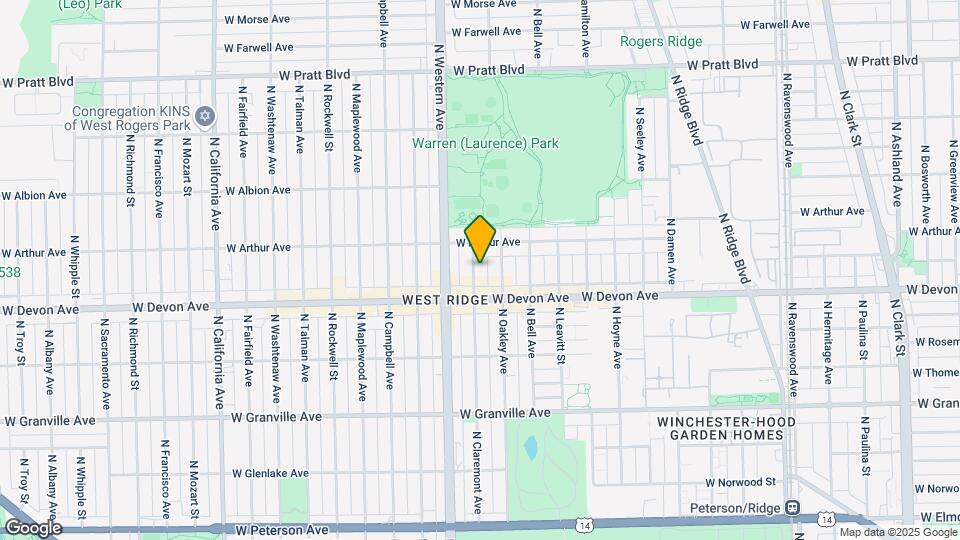 6429 N Claremont Ave Map and Location Details