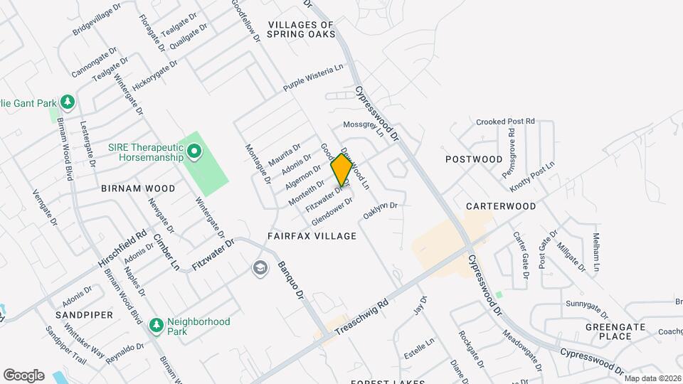 5026 Fitzwater Dr Map and Location Details