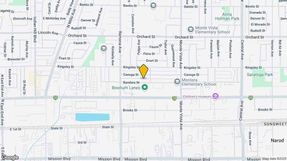 4654 Bandera St Map and Location Details