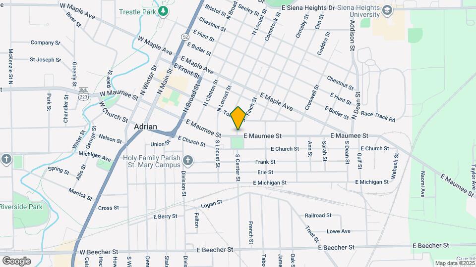 102 N Center St, Unit #1 Map and Location Details