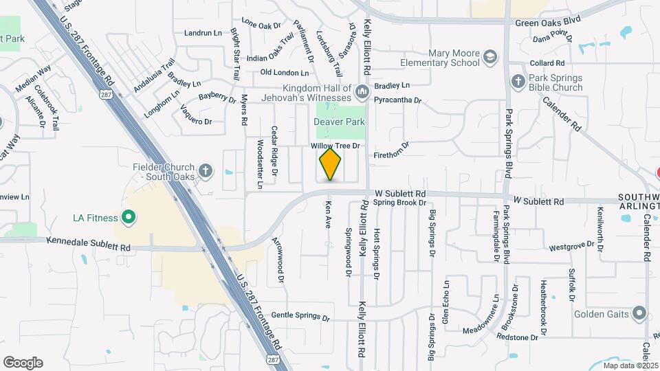 4400 Willow Crest Dr Map and Location Details