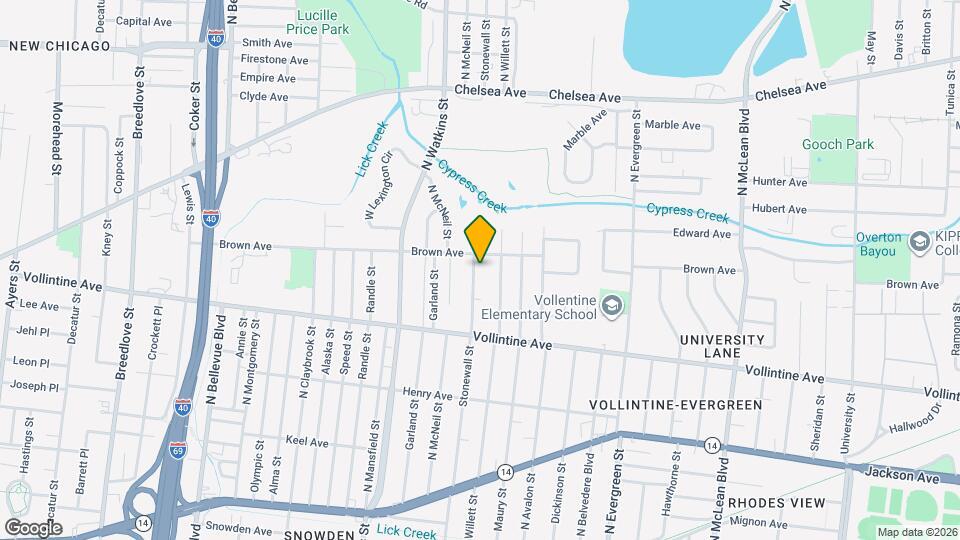1026 Stonewall St Map and Location Details