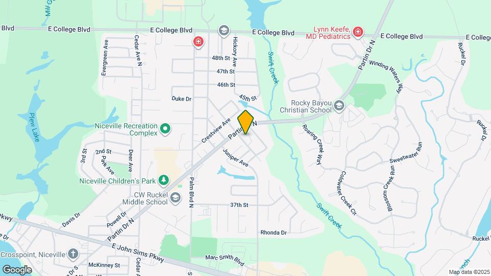 1501 N Partin Rd Map and Location Details