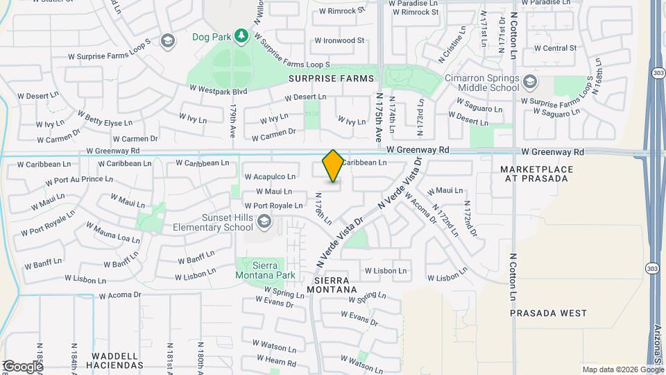 17636 W Maui Ln Map and Location Details