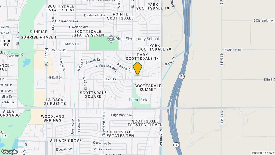 3125 N 86th Pl Map and Location Details