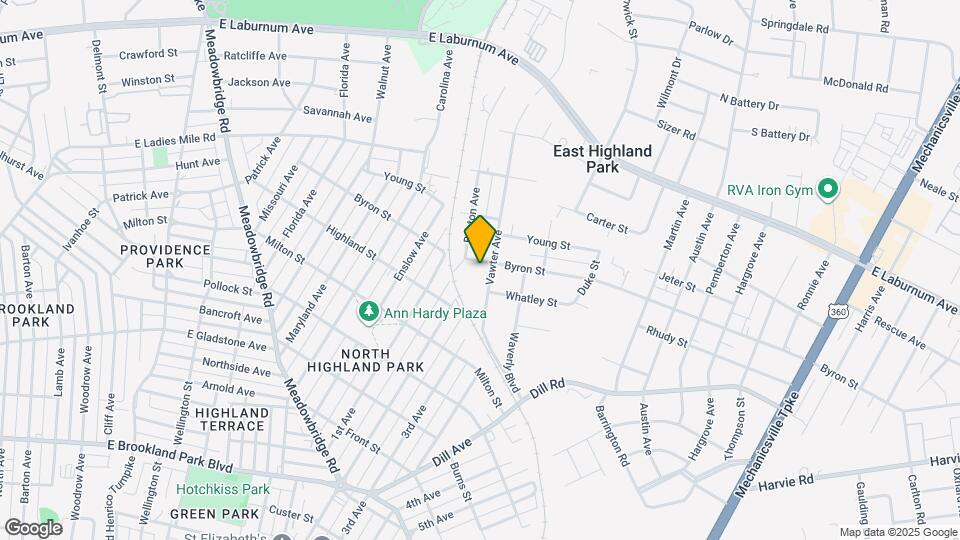 1311 Byron St Mapa y Detalles de la Ubicación