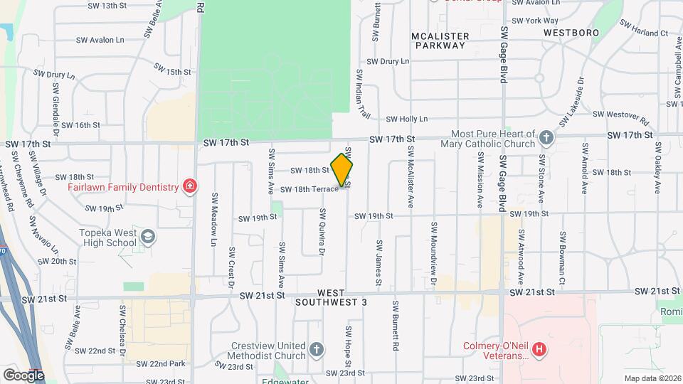 4703 SW 18th Terrace Map and Location Details