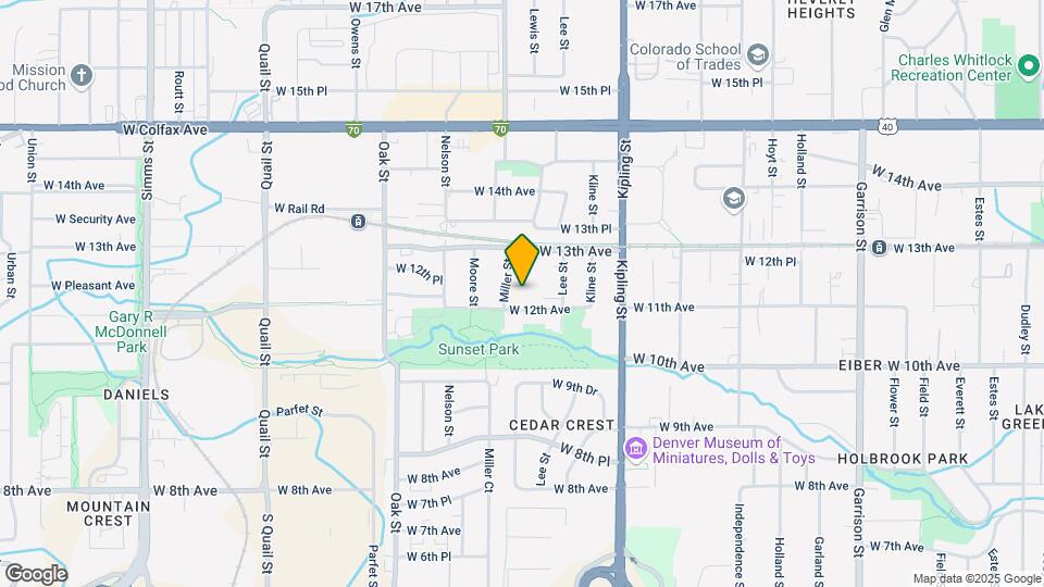 10342 W 12th Pl Map and Location Details