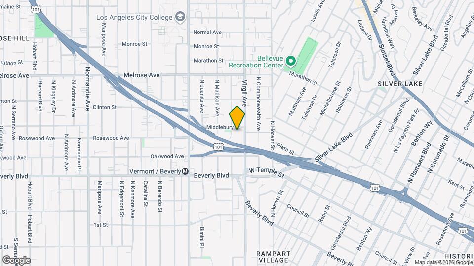 456 N Westmoreland Ave Map and Location Details