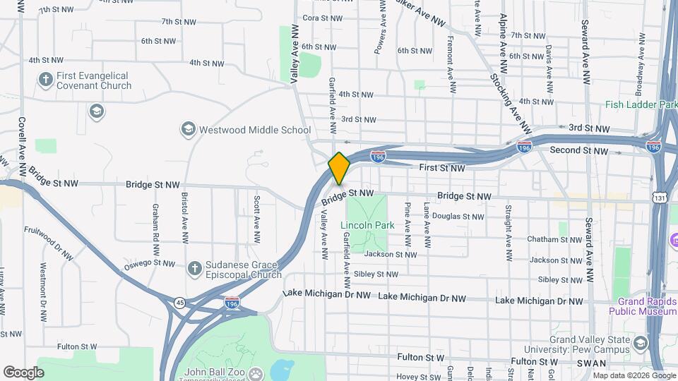 1201 Bridge St NW Map and Location Details