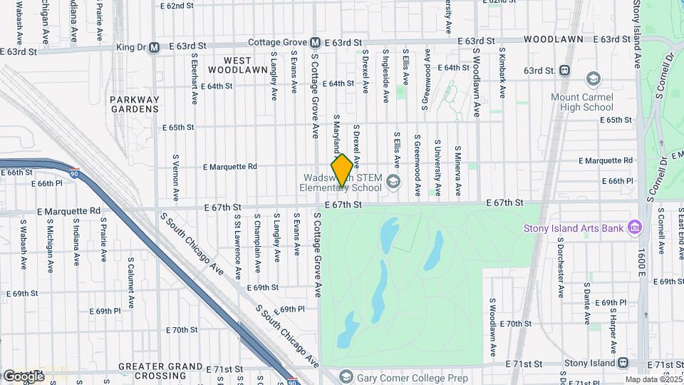 6641-6643 S Maryland Ave Map and Location Details