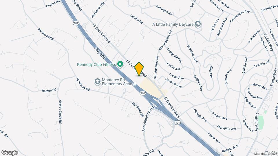 3750 El Camino Real Map and Location Details