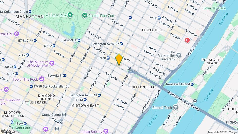 209 East 59th Street Map and Location Details