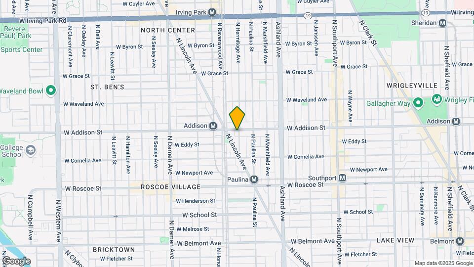 3556 N Hermitage Ave Map and Location Details