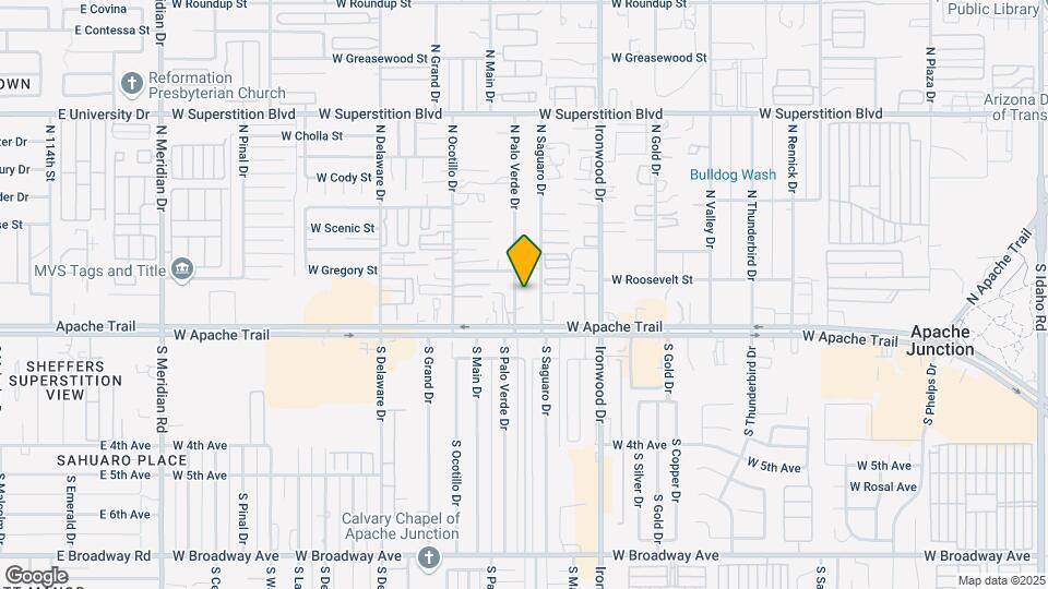 151 N Palo Verde Dr Map and Location Details