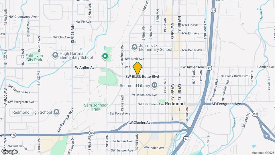 1042 SW Black Butte Blvd Map and Location Details
