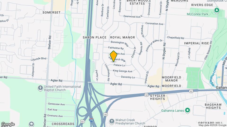 614 Palace Ln Mapa y Detalles de la Ubicación