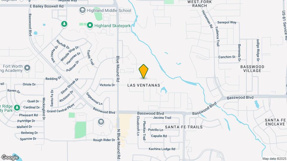1704 Rio Secco Dr Map and Location Details