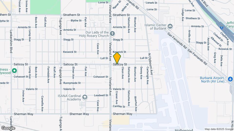 10950 Saticoy St Map and Location Details