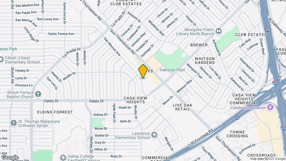 4336 San Marcus Dr Map and Location Details