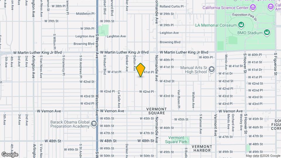 4177 Halldale Ave Map and Location Details