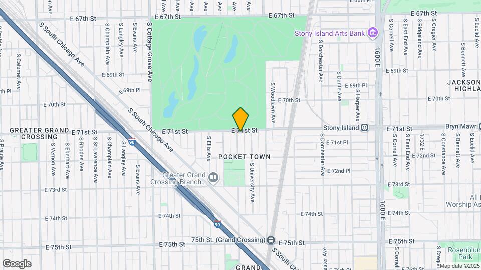 7111 S Greenwood Ave Map and Location Details