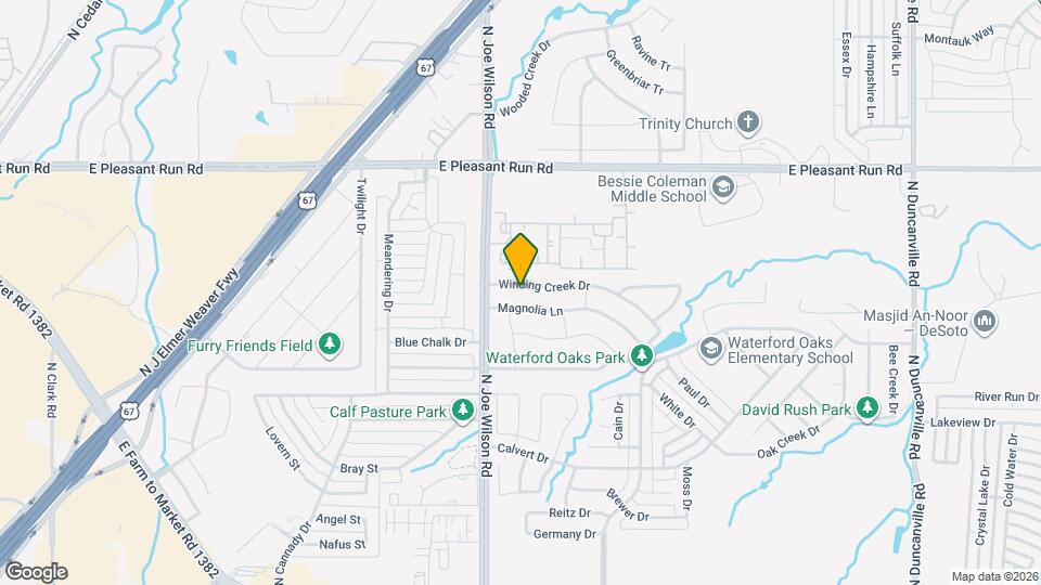 1016 Winding Creek Dr Map and Location Details