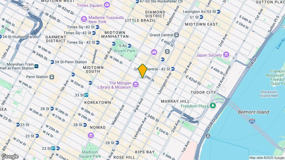 27 E 38th St Mapa y Detalles de la Ubicación