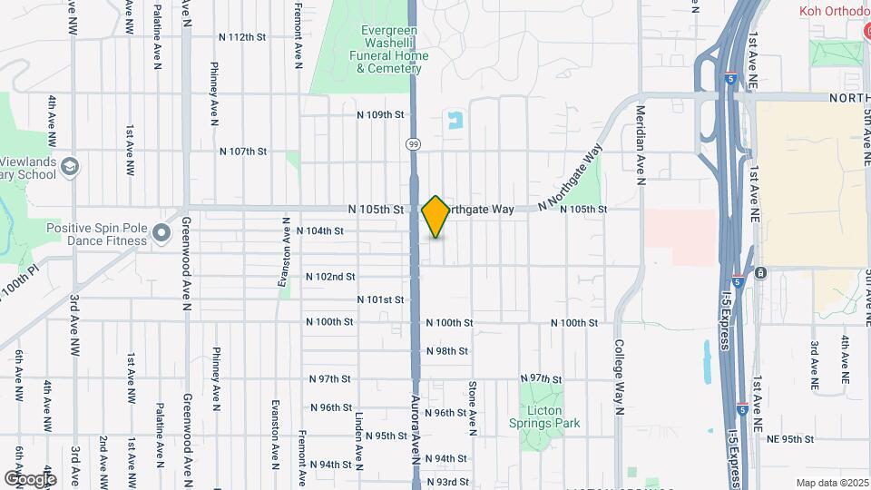 10319 Midvale Ave Mapa y Detalles de la Ubicación
