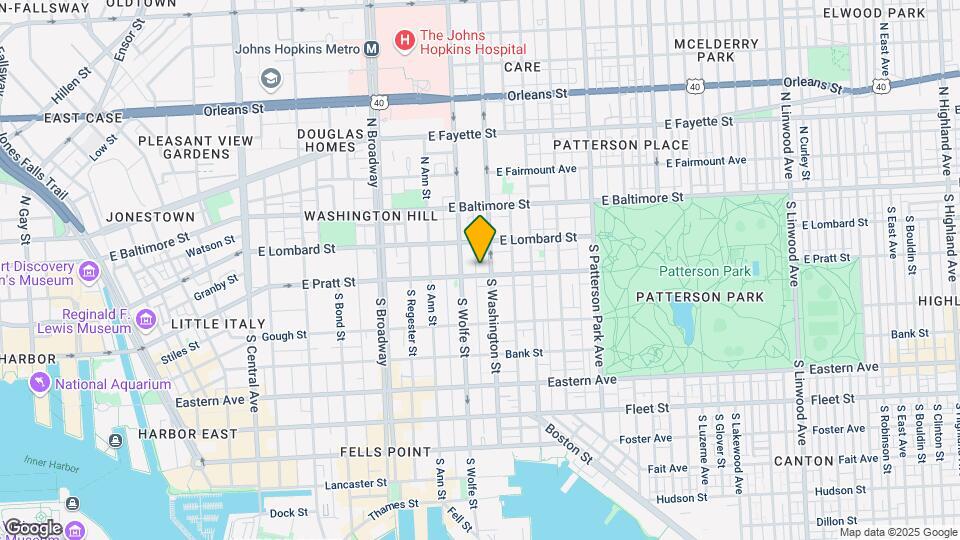 1922 E Pratt St Mapa y Detalles de la Ubicación