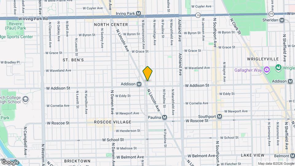 3605 N Ravenswood Ave Map and Location Details