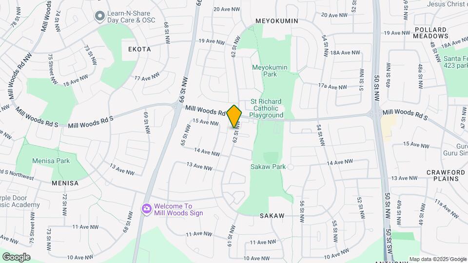 1436 62 St NW Map and Location Details