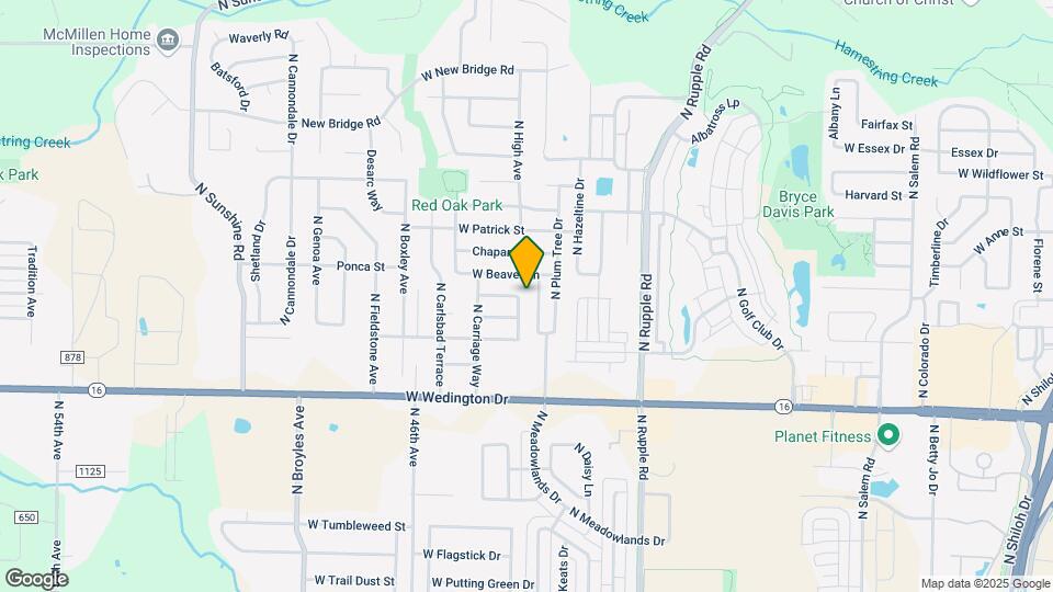 1374 N Chickadee Ave Map and Location Details