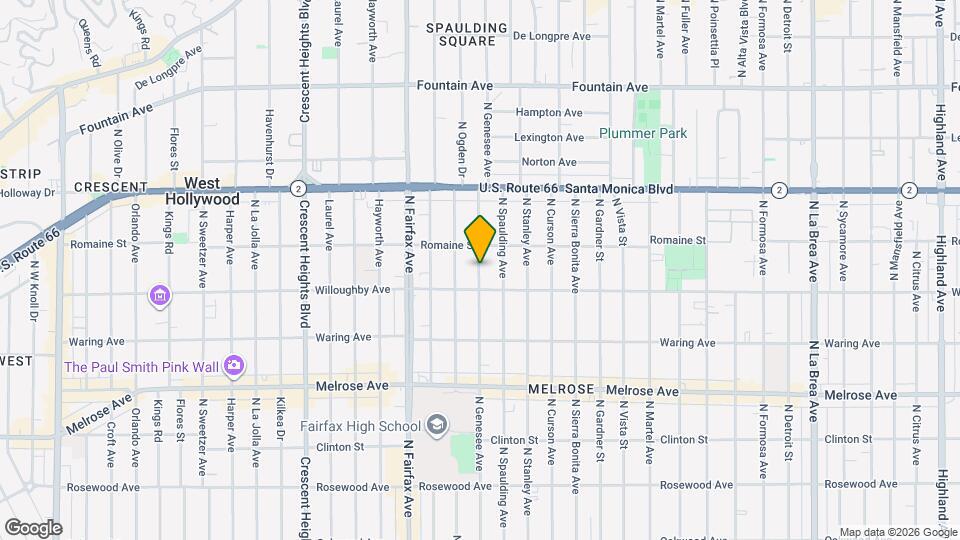 920 N Genesee Ave Map and Location Details