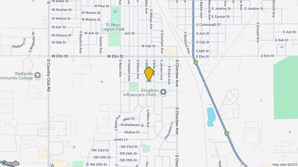 1131 S Miles Ave Map and Location Details