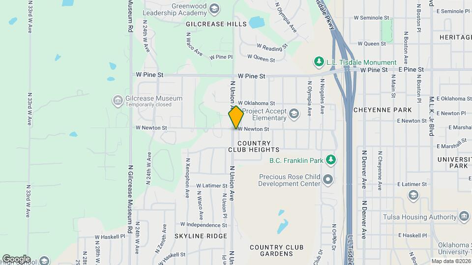 1232 N Tacoma Pl Map and Location Details