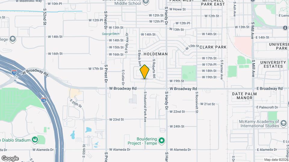 1027 W 19th St Map and Location Details