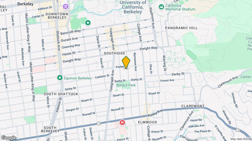 2612 Hillegass Ave Mapa y Detalles de la Ubicación